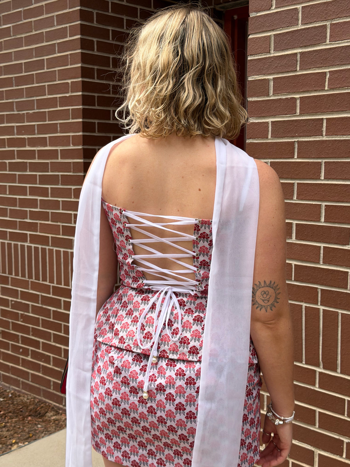 Shailija Top + Shawl (white)